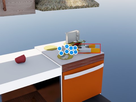 RoboPoint sample with affordance points.
